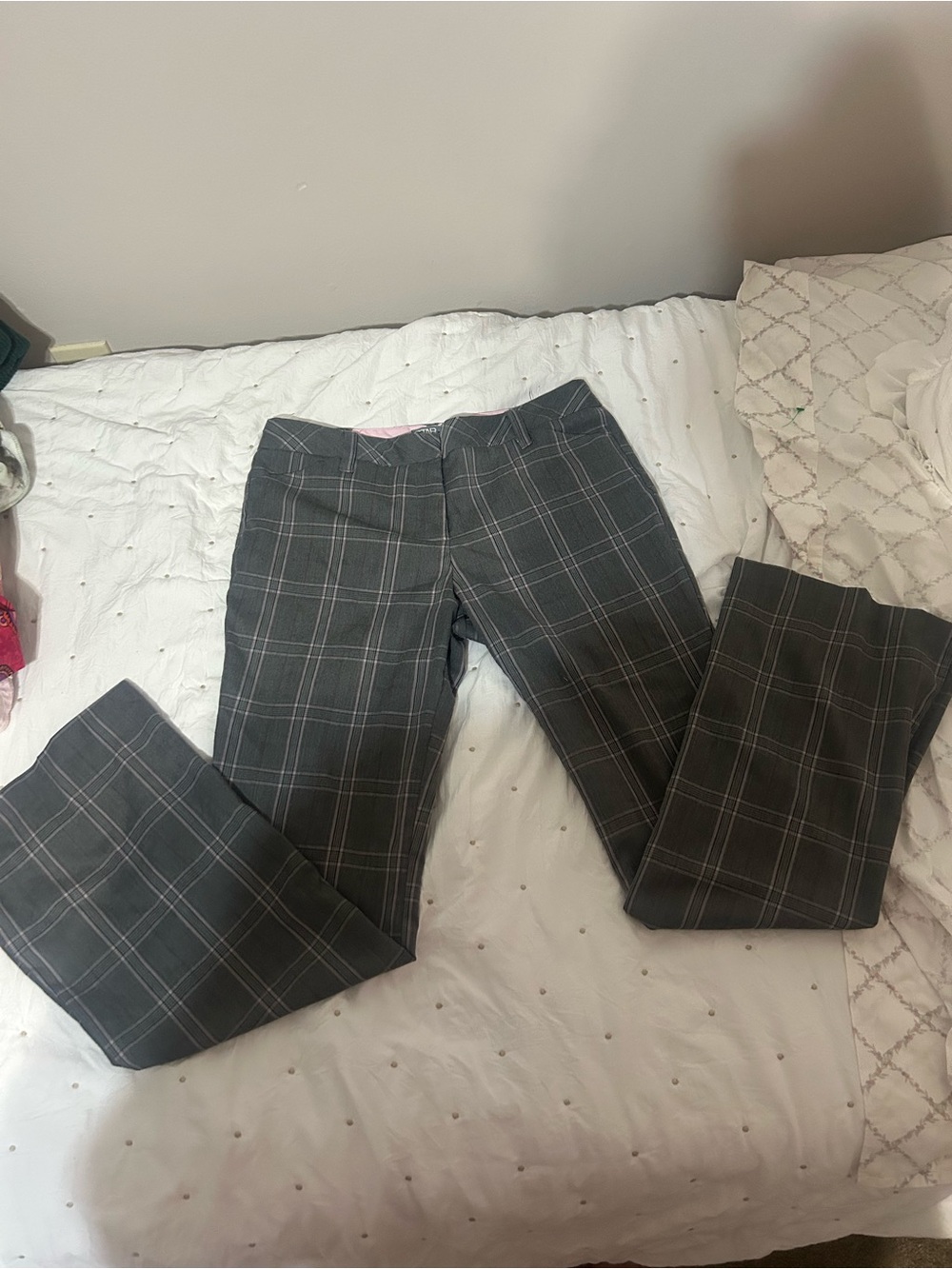 Star City Pink-Lined Gray Plaid Skirt